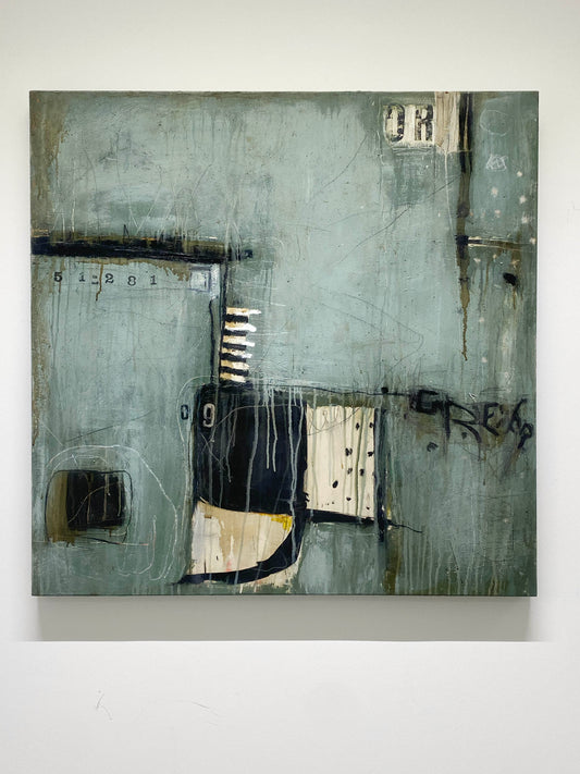 untitled - acrylics and mixed media on canvas 100 x 100 x 4,5cm