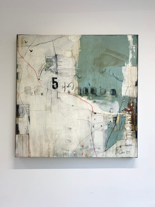 untitled - acrylics and mixed media on canvas 100 x 100 x 4,5cm