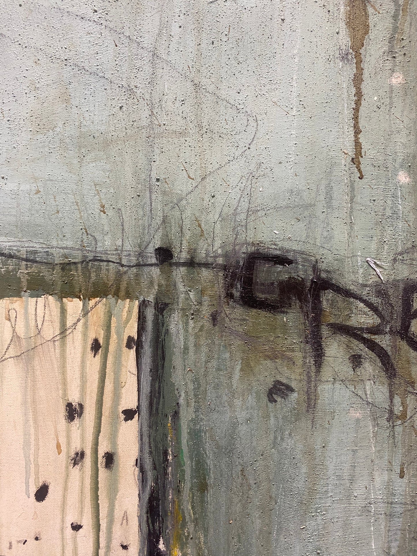 untitled - acrylics and mixed media on canvas 100 x 100 x 4,5cm