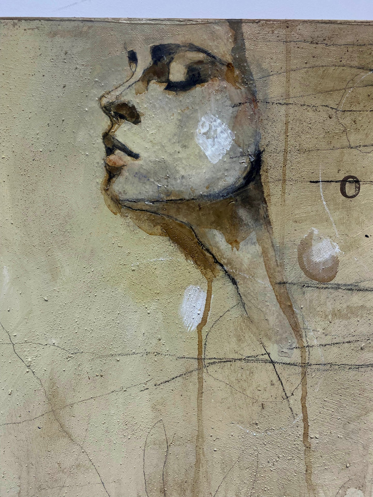 untitled - acrylics and mixed media on canvas 100 x 100 x 4,5cm