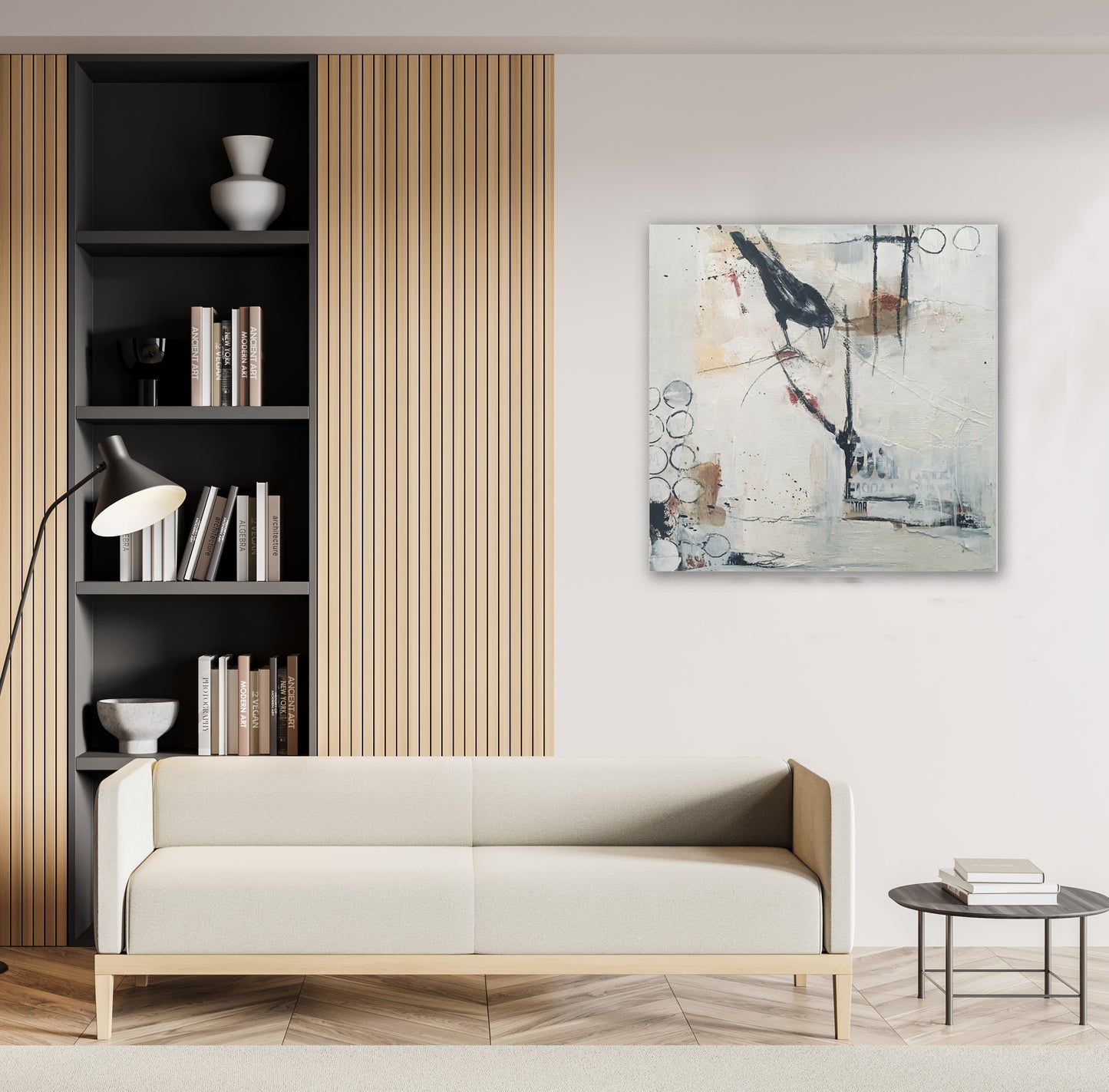 Serie "Crow" No. 1 (von3) Fine Art Kunstdruck – 50x50cm - Signiert und Limitiert
