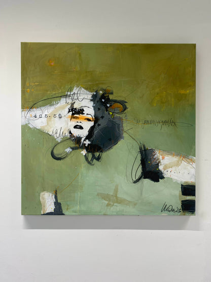 untitled  -  acrylics and mixed media on canvas 100 x 100 x 4,5cm