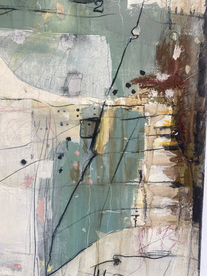 untitled  -  acrylics and mixed media on canvas 100 x 100 x 4,5cm