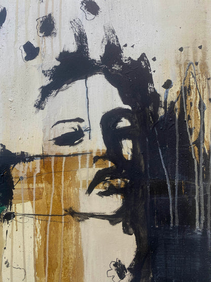 untitled  -  acrylics and mixed media on canvas 100 x 100 x 4,5cm