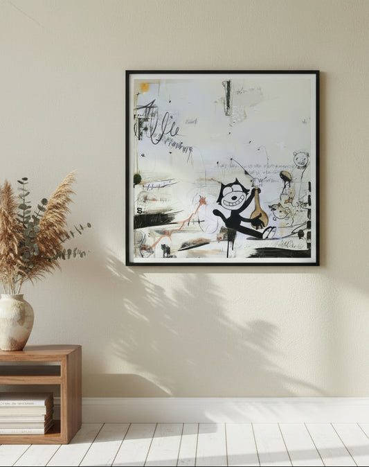 El Monx "Guitar" 50x50cm - Fine Art Print Limited Edition of 20