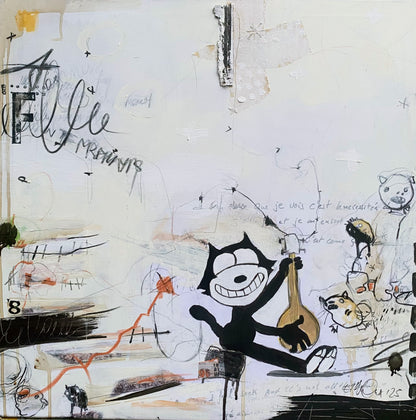 El Monx "Guitar" 50x50cm - Fine Art Print Limited Edition of 20