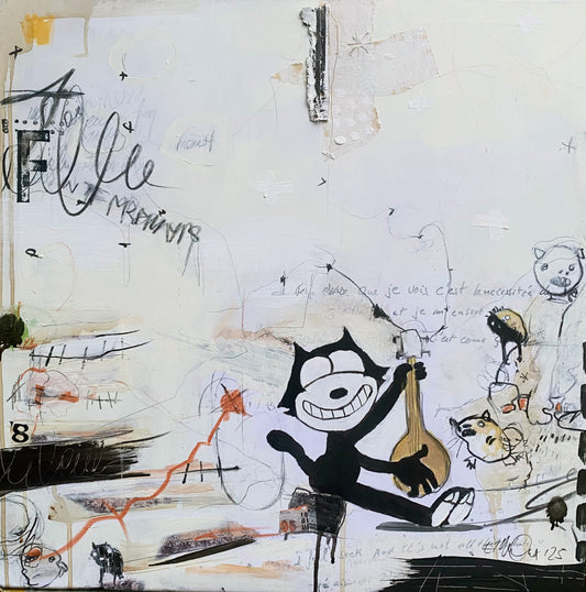 El Monx "Guitar" 50x50cm - Fine Art Print Limited Edition of 20